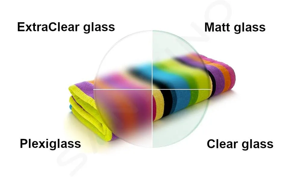 NIMCO UNIX  ESTANTE, 50 CM, PLEXIGLASS/NEGRO MATE UNC X450X90