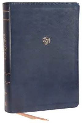 NIV, THE WOMAN'S STUDY BIBLE, LEATHERSOFT, BLUE, FULLCOLOR: RECEIVING GOD'S TRUTH FOR BALANCE, HOPE, AND TRANSFORMATION
