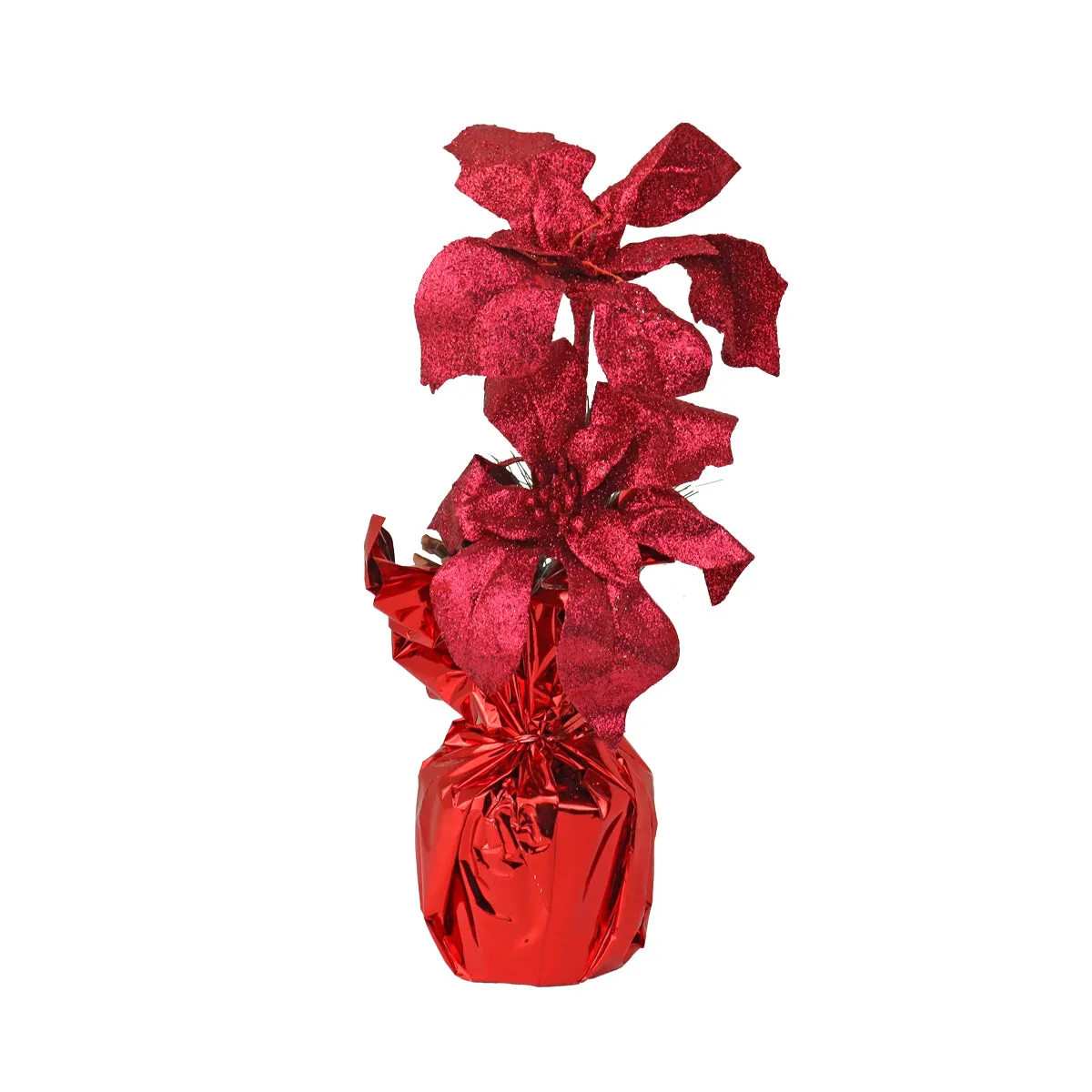 Nochebuena Artificial color Vino con Maceta Decorativa