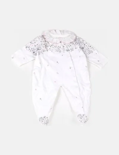 NoName Pelele blanco estampado floral