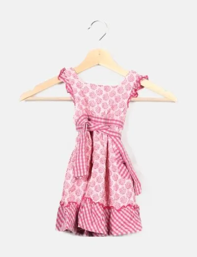 NoName Vestido rosa estampado floral