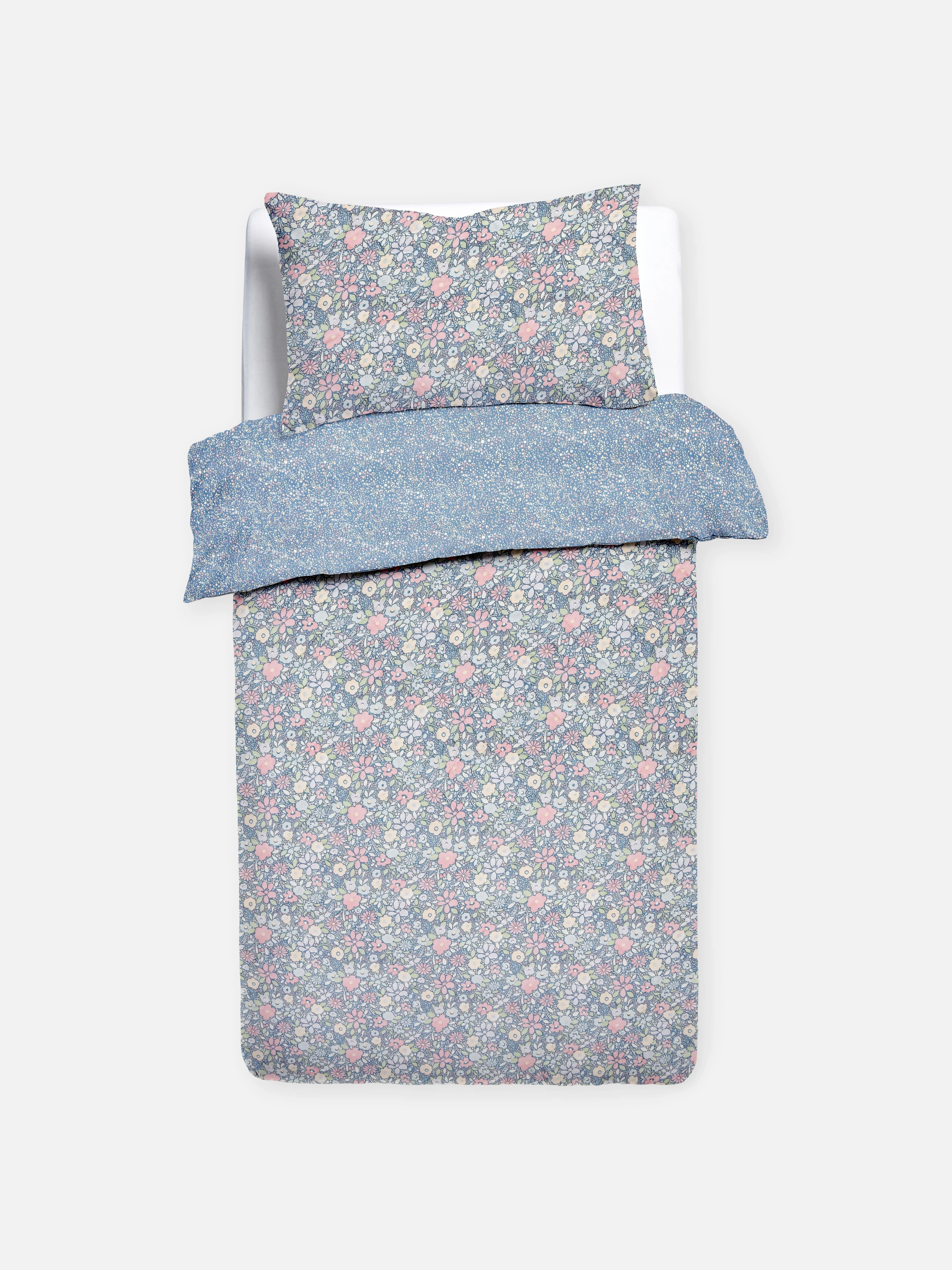 Nórdico reversible floral para cama individual