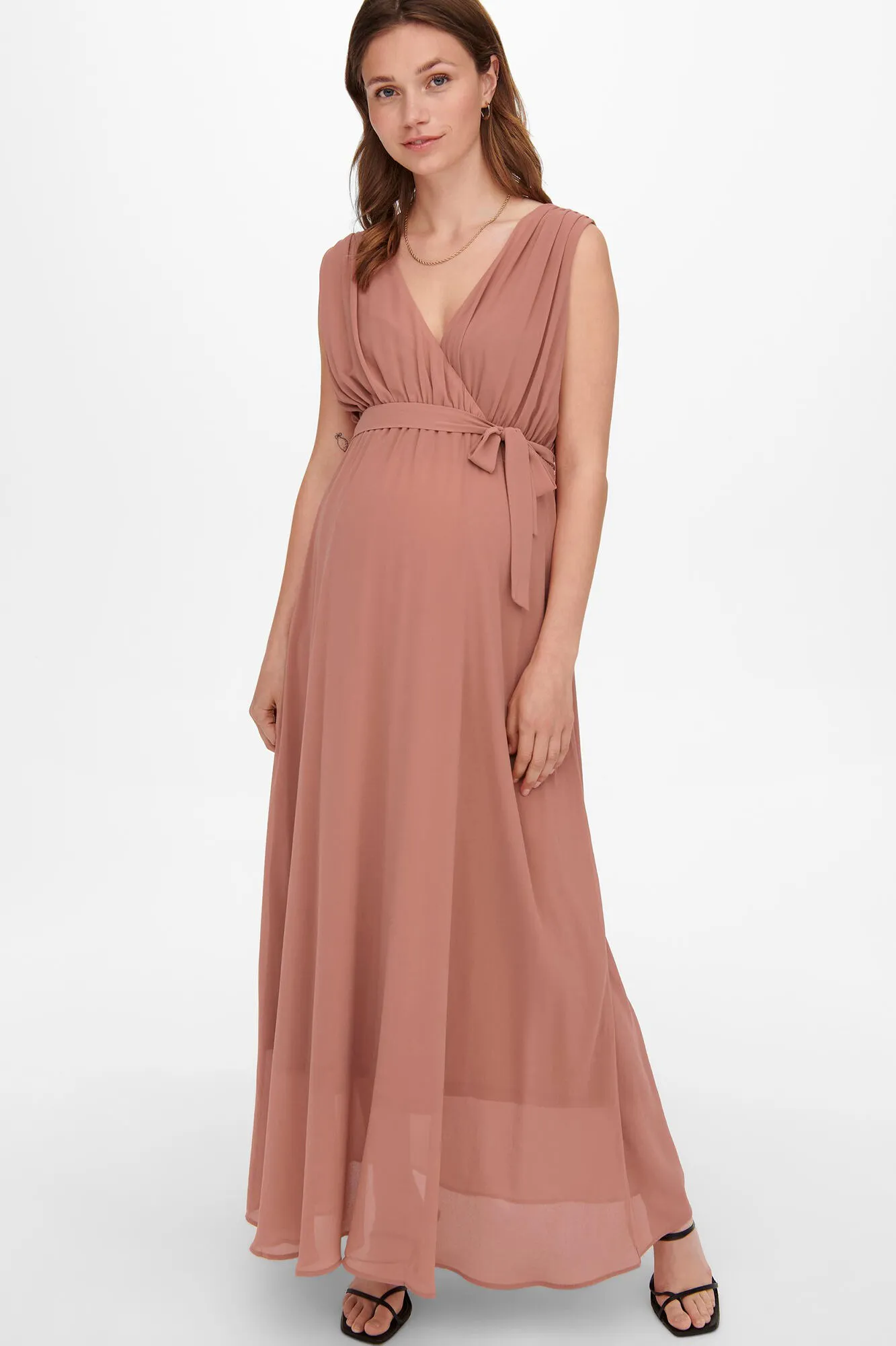 Only Maternity Vestido largo maternity sin mangas