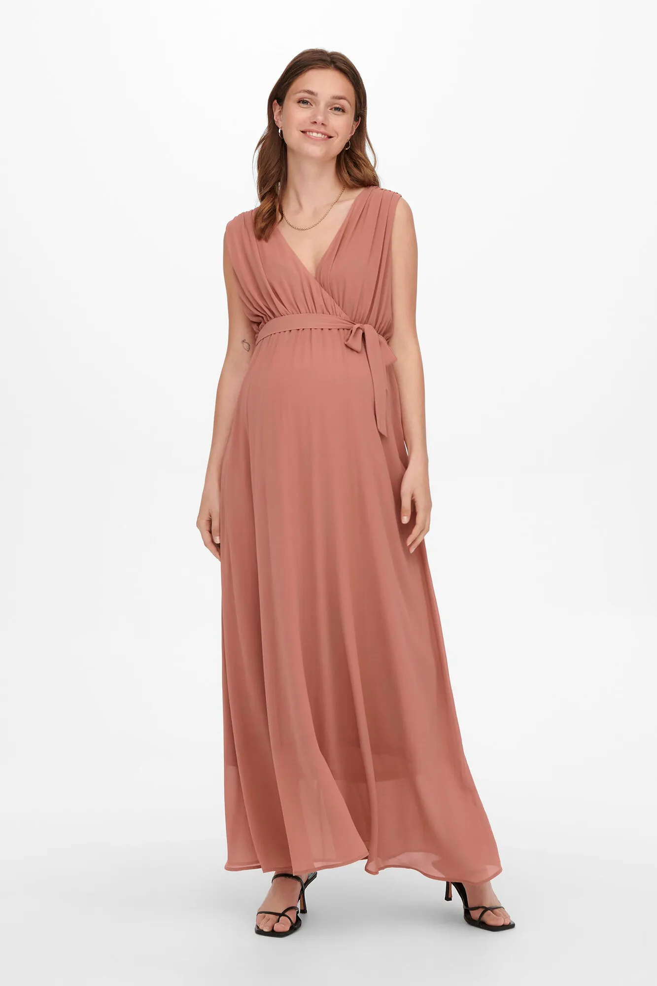 Only Maternity Vestido largo maternity sin mangas