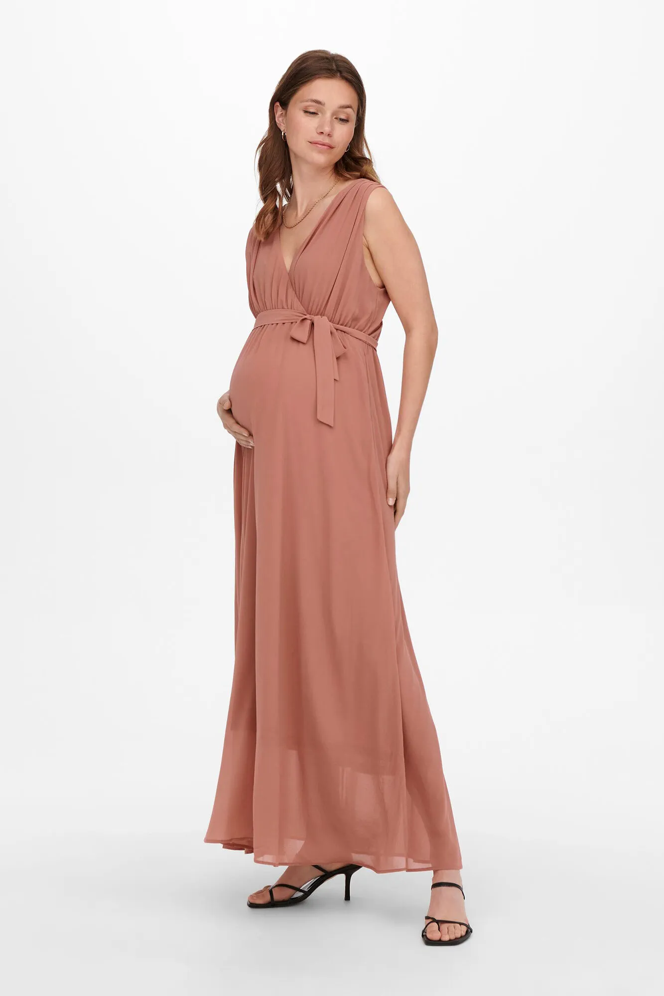 Only Maternity Vestido largo maternity sin mangas