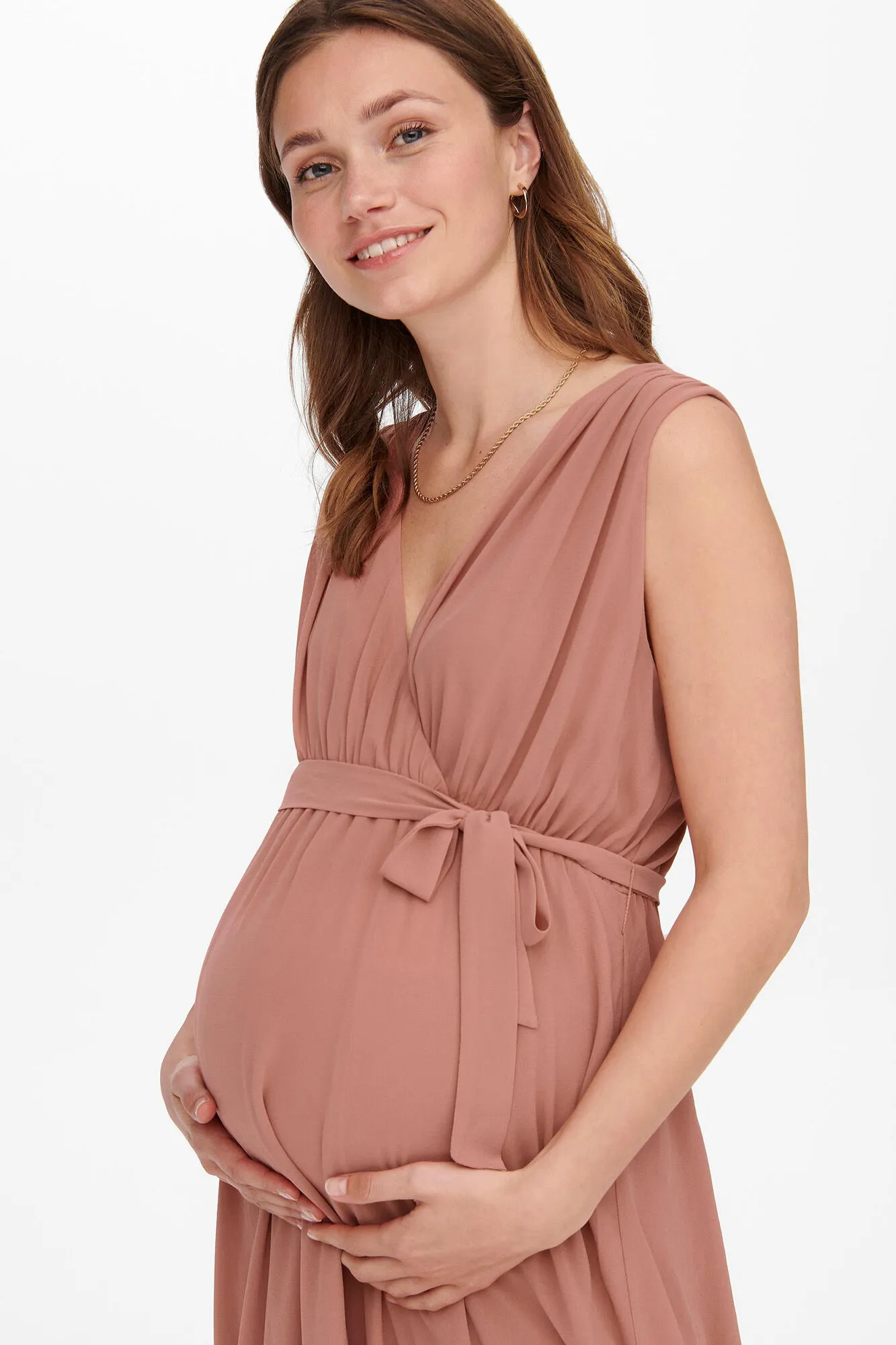 Only Maternity Vestido largo maternity sin mangas