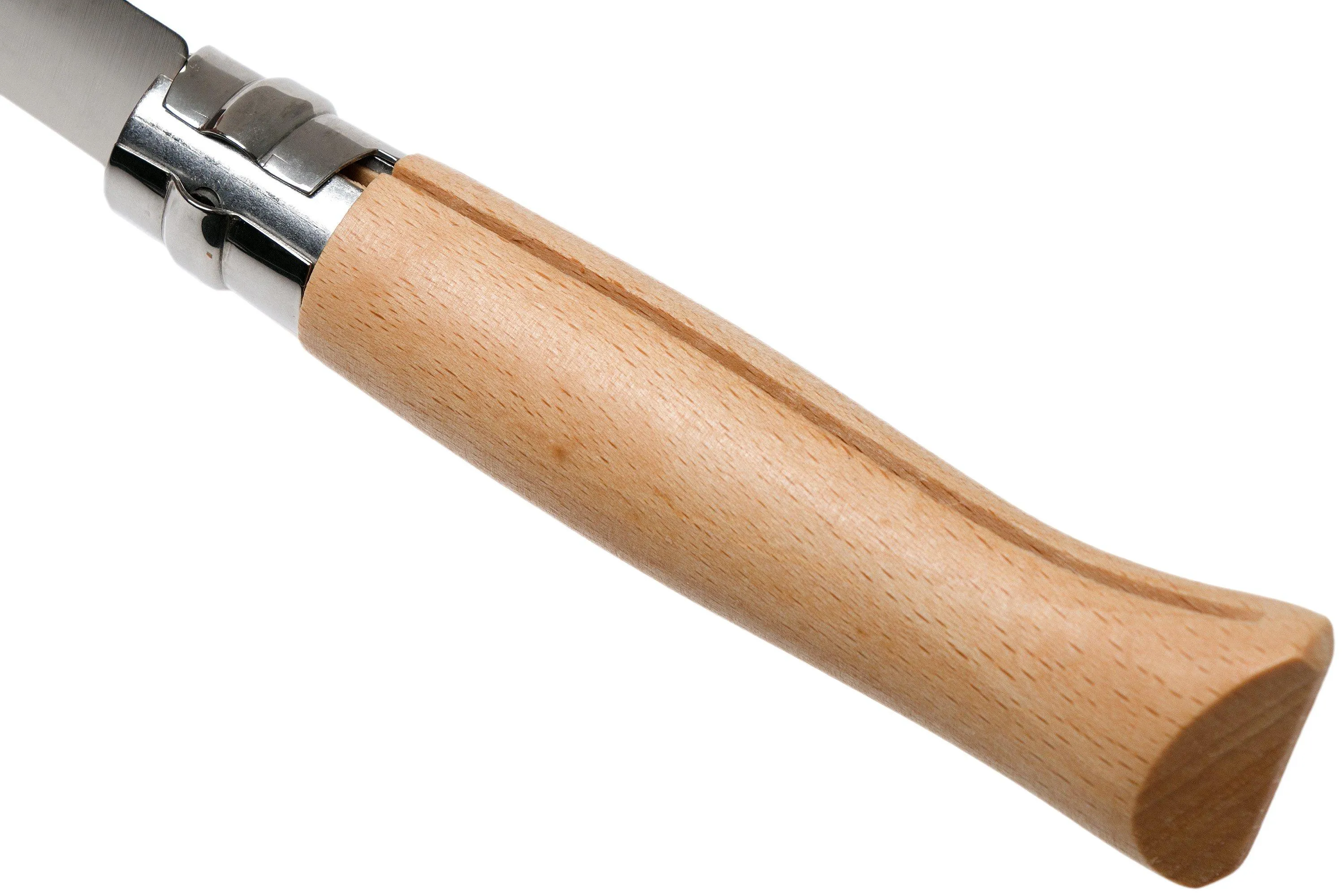 Opinel Navaja No. 08RV, acero inoxidable, longitud de la cuchilla 8,5 cm