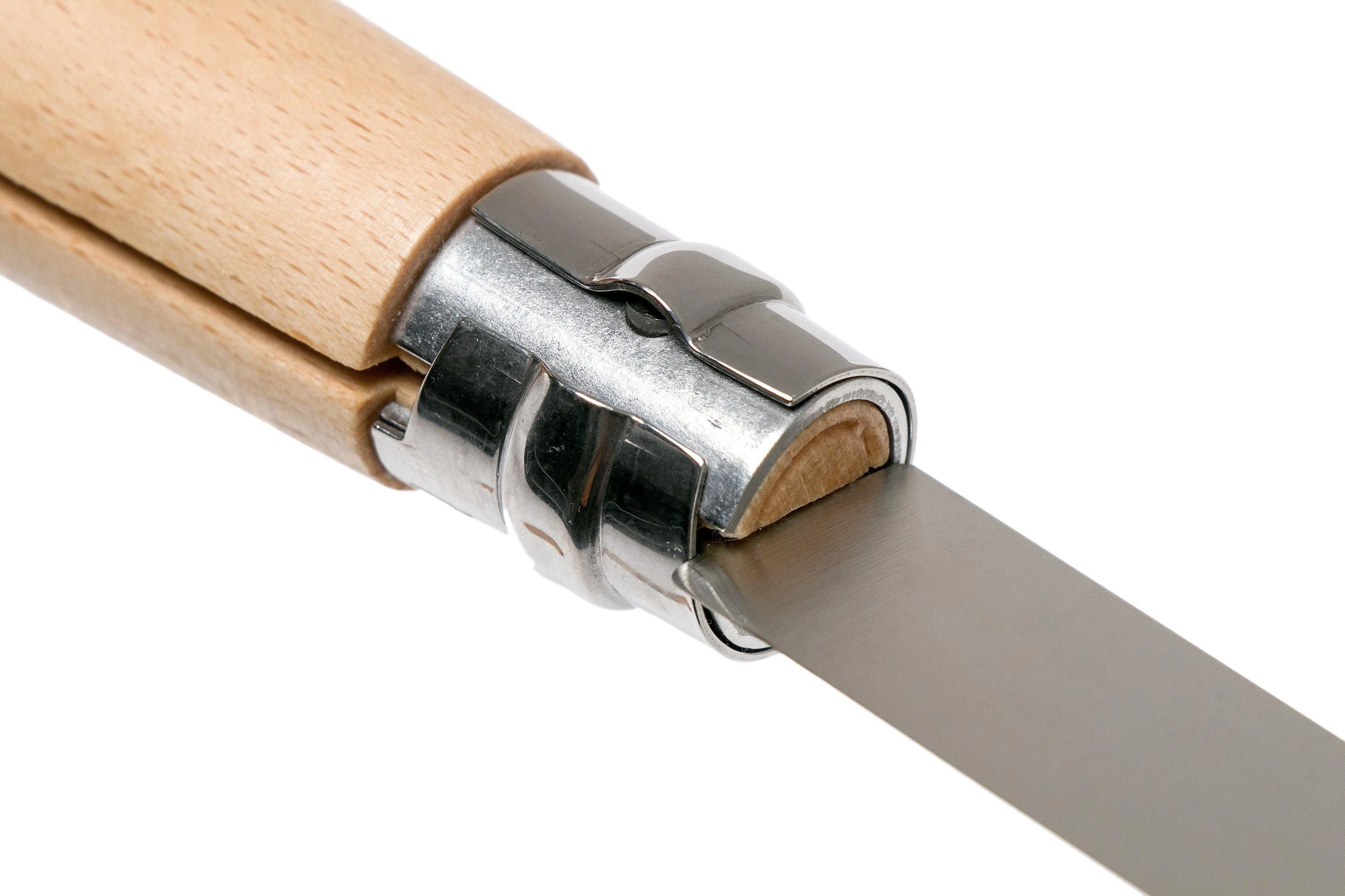 Opinel Navaja No. 08RV, acero inoxidable, longitud de la cuchilla 8,5 cm