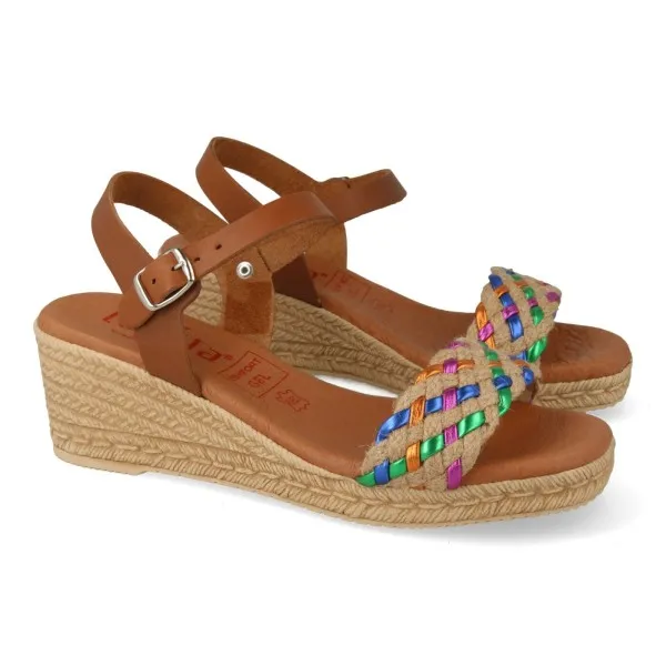 OUTLET SANDALIAS CUÑA ESPARTO MOD. MARINA
