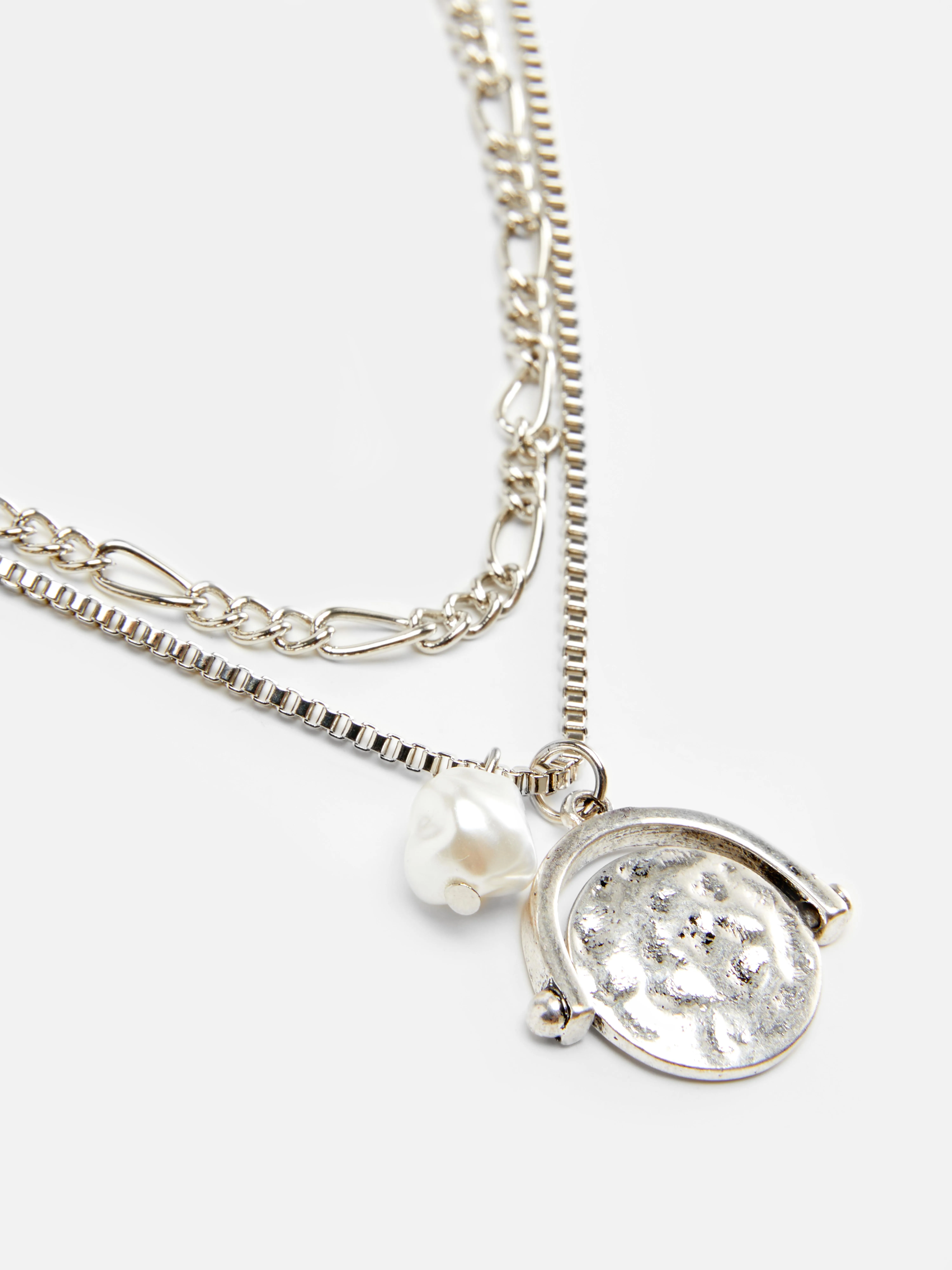 Pack de 2 collares con colgantes de perla
