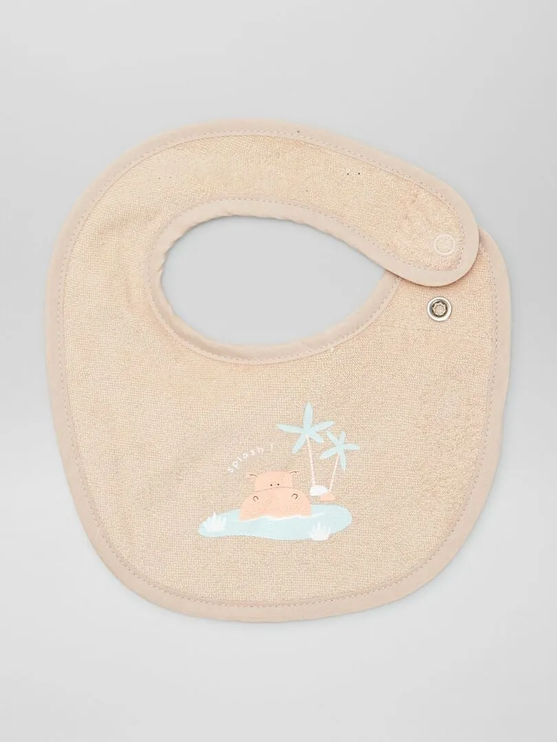 PACK DE 3 BABEROS  BEIGE