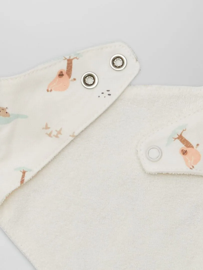 PACK DE 3 BABEROS  BEIGE