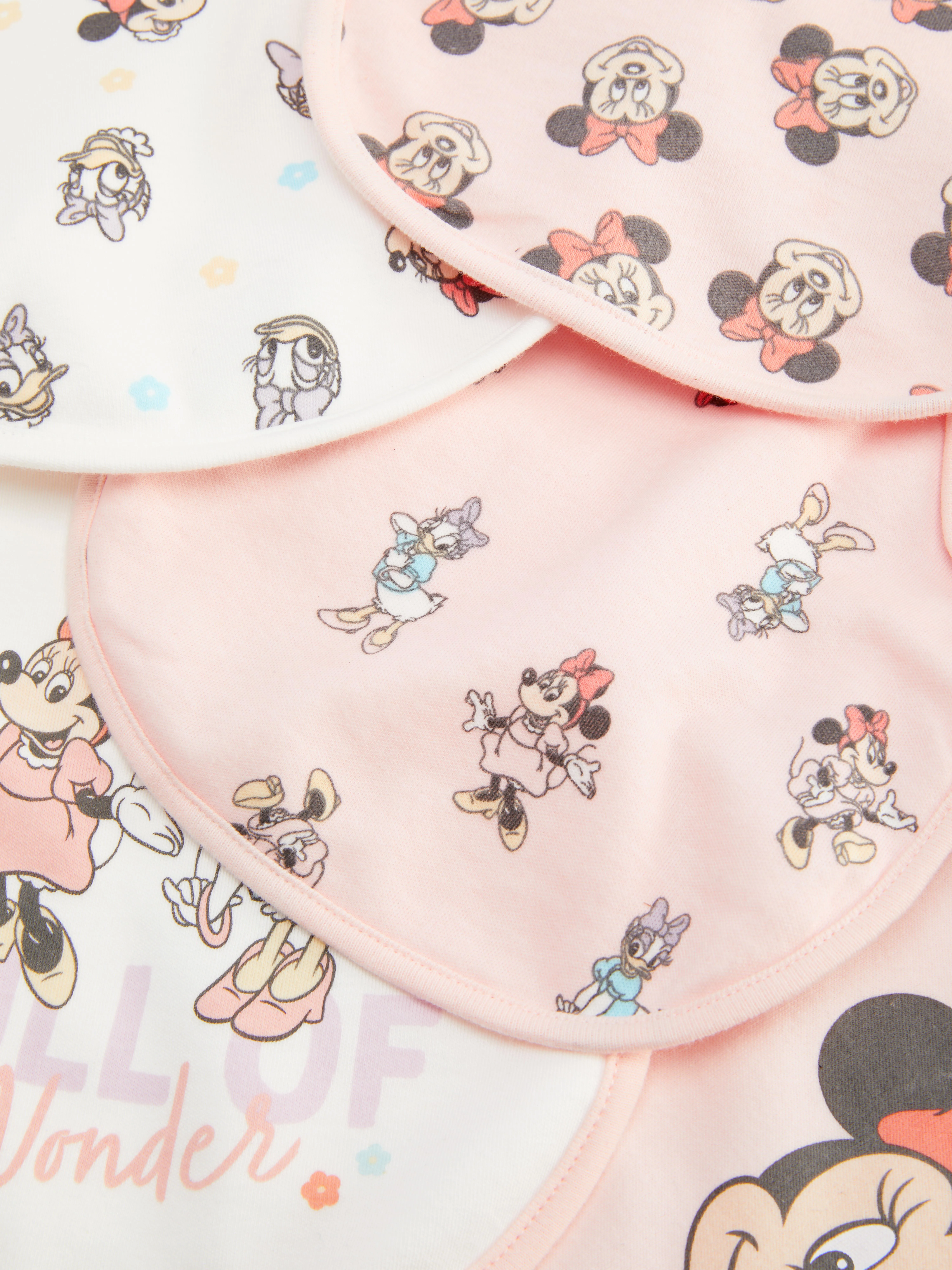 Pack de 5 baberos de Minnie Mouse y Daisy de Disney