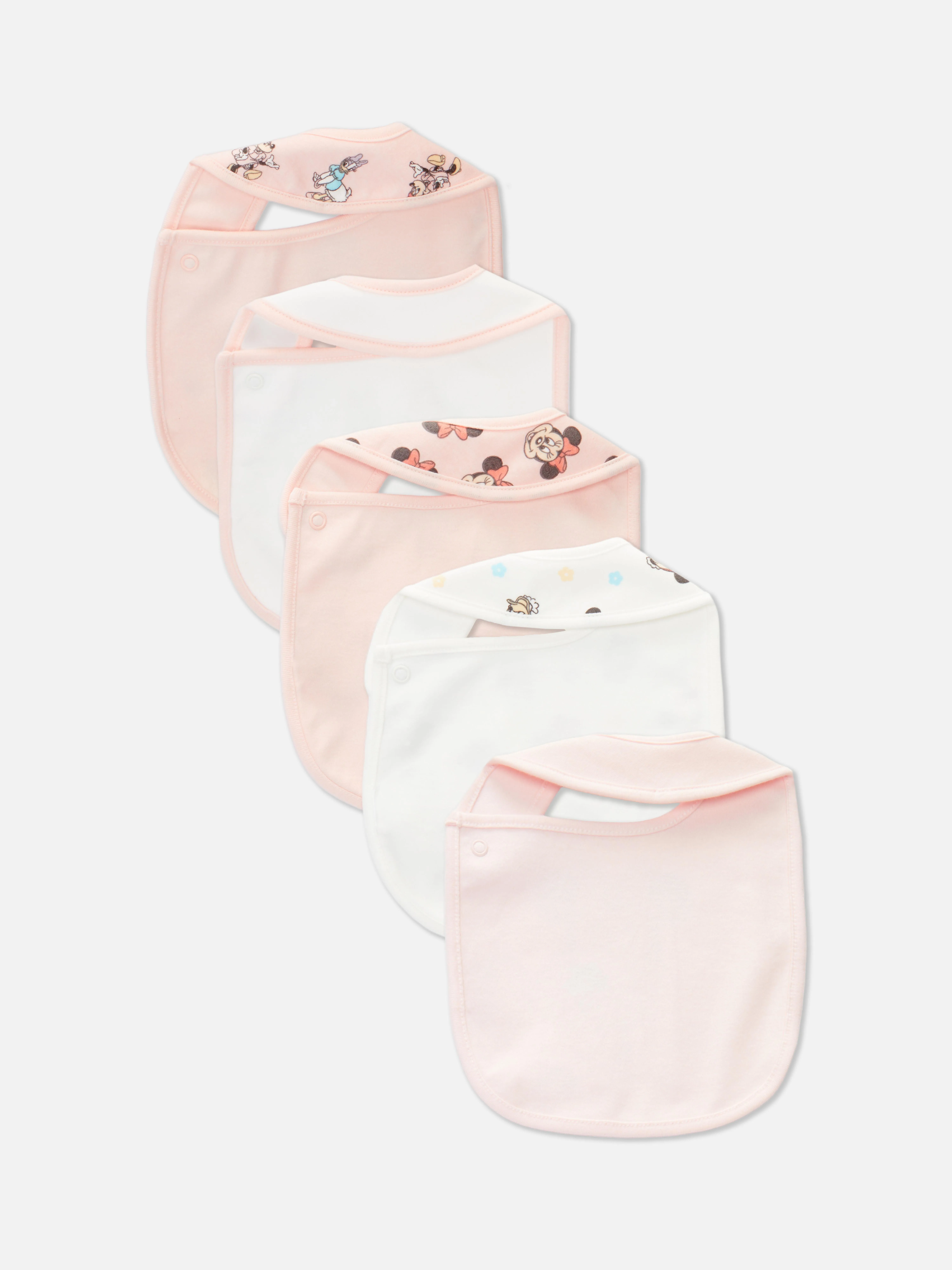 Pack de 5 baberos de Minnie Mouse y Daisy de Disney