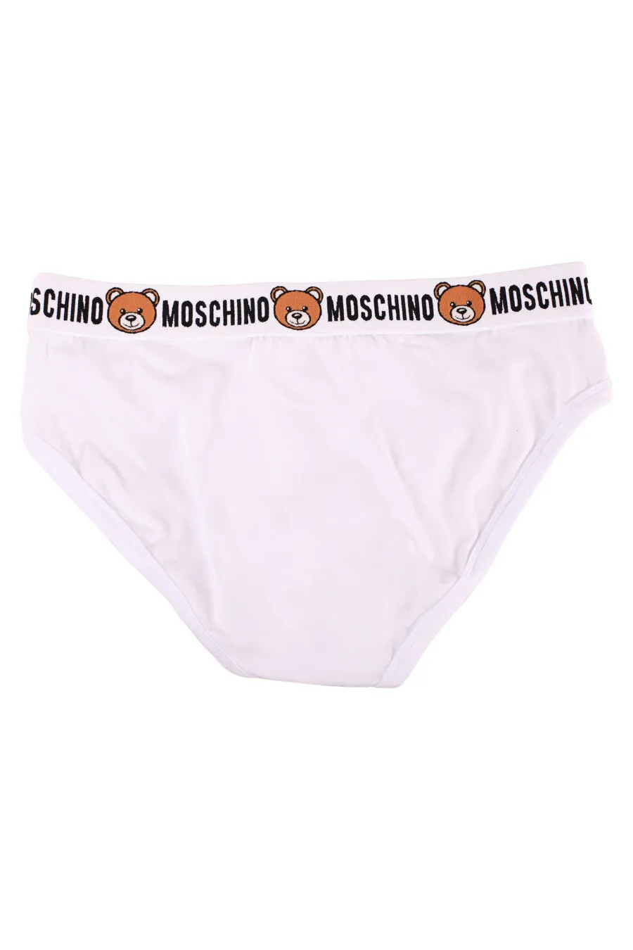 Pack de dos calzoncillos blancos con logo oso 
