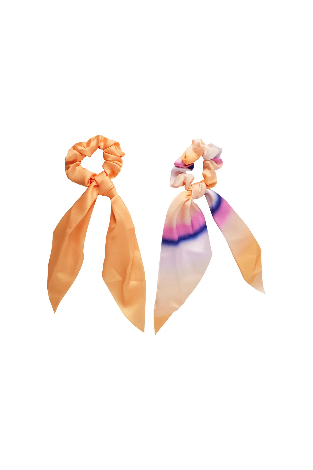 Pack de dos gomas de pelo con lazada