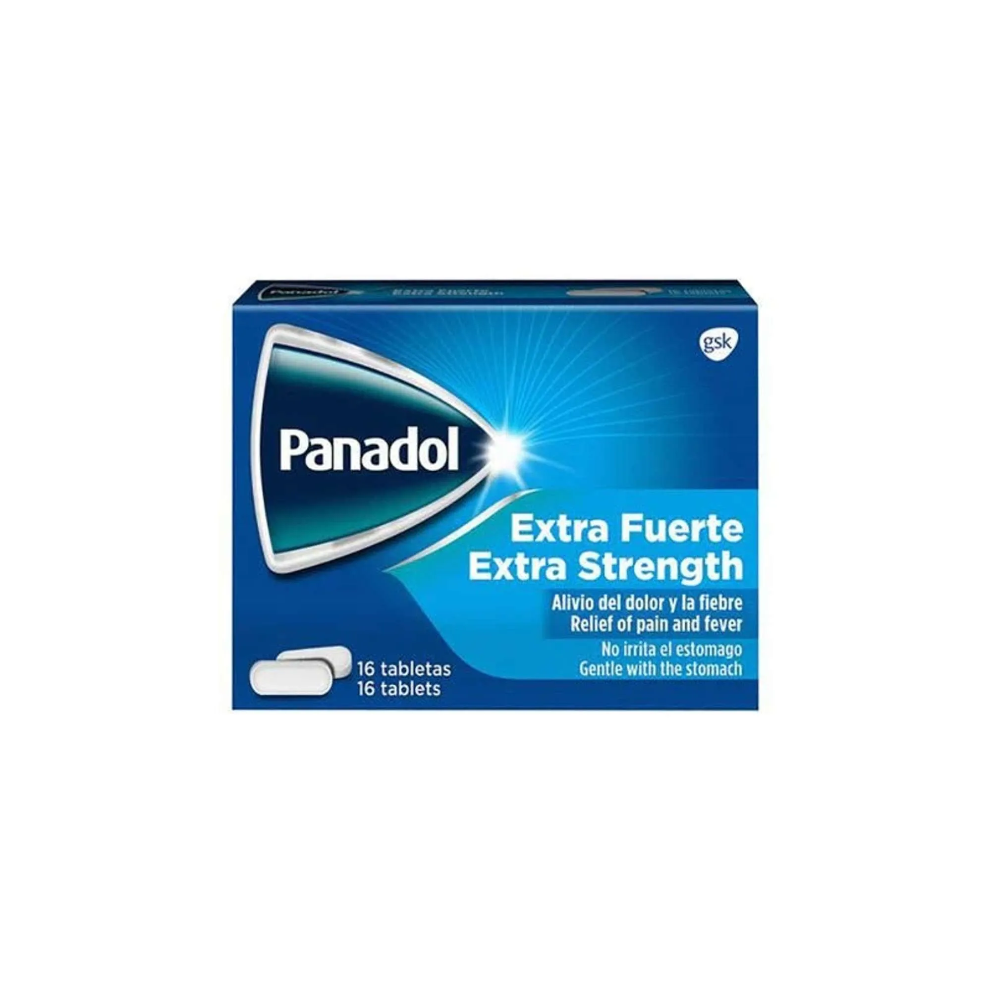 Panadol Extra Fuerte 16 Tabletas