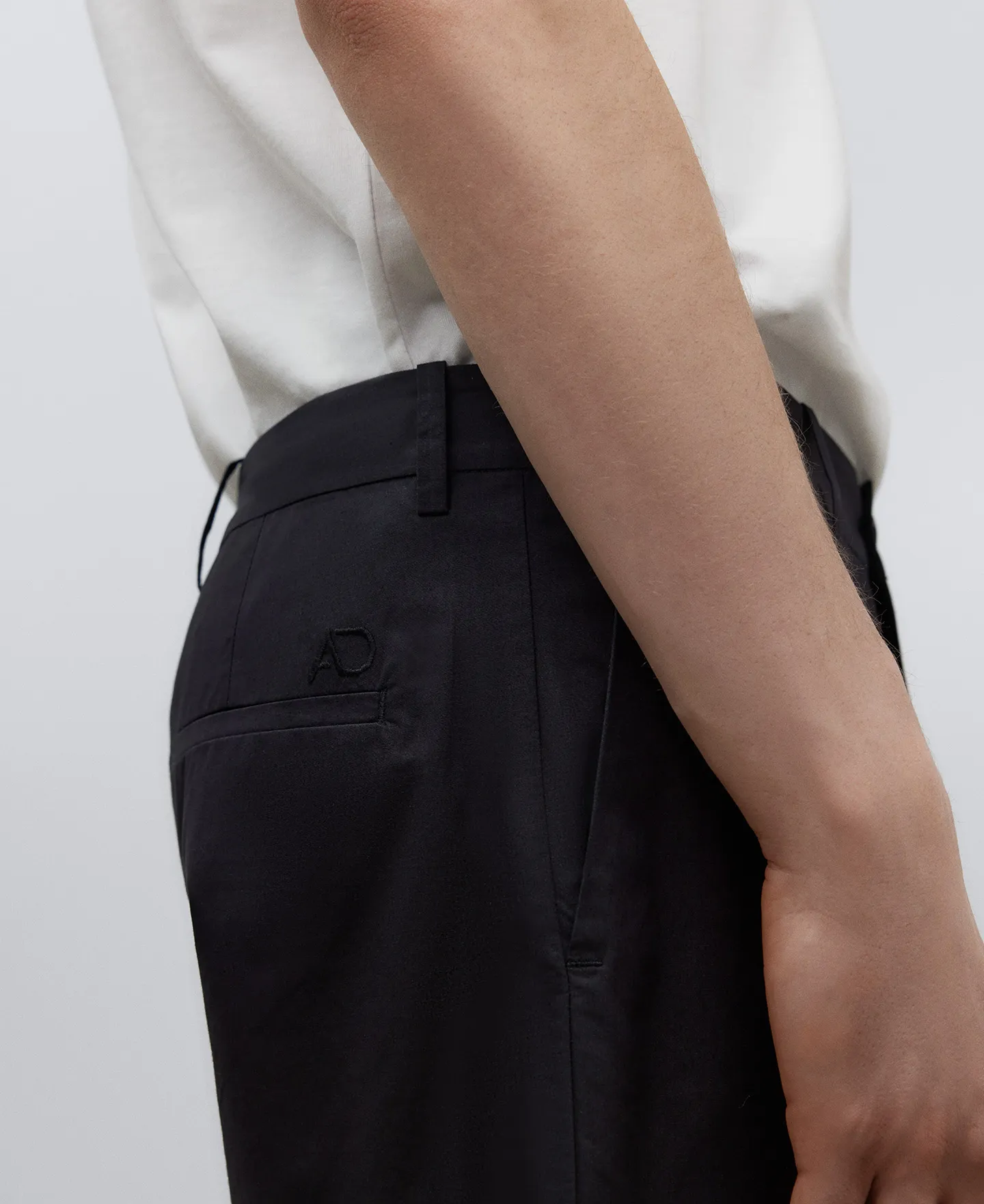 Pantalón en popelín de algodón hombre