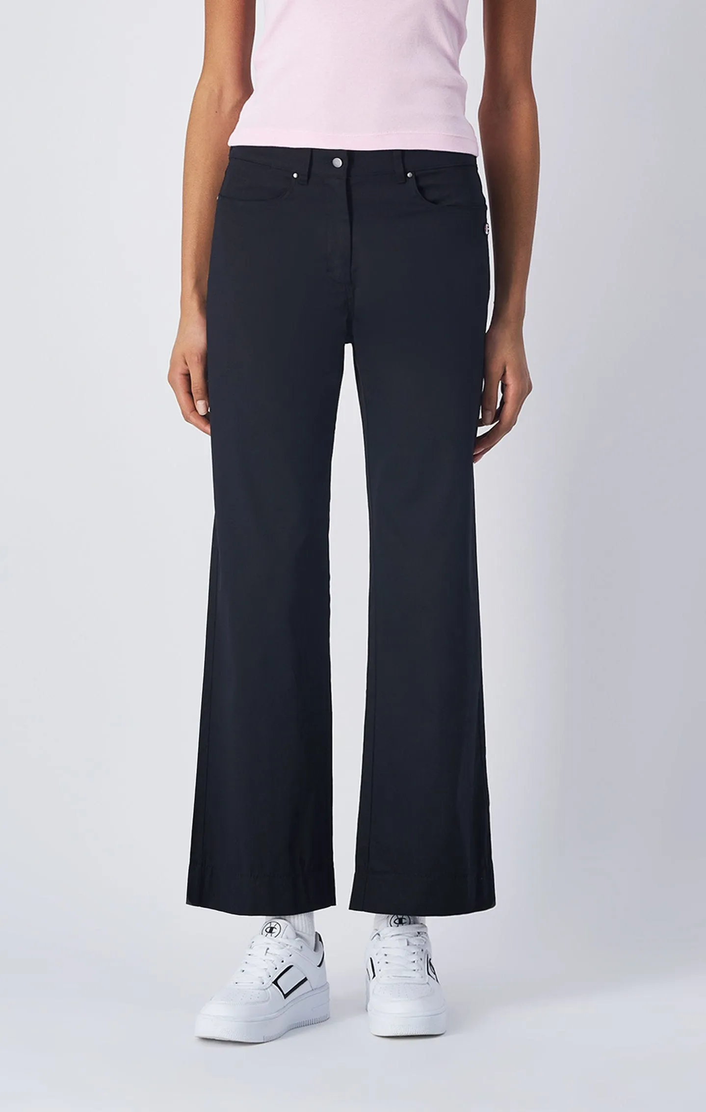 Pantalones de Sarga de Algodón Stretch
