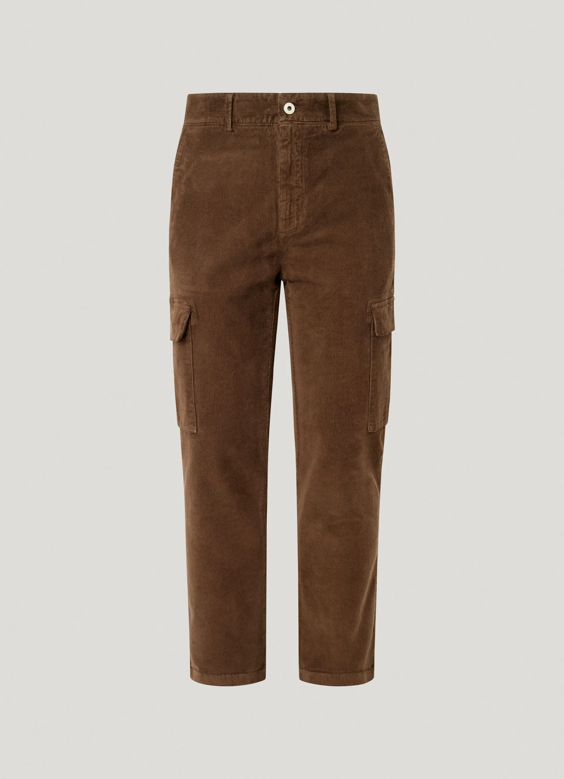pantalón cargo de pana fit slim