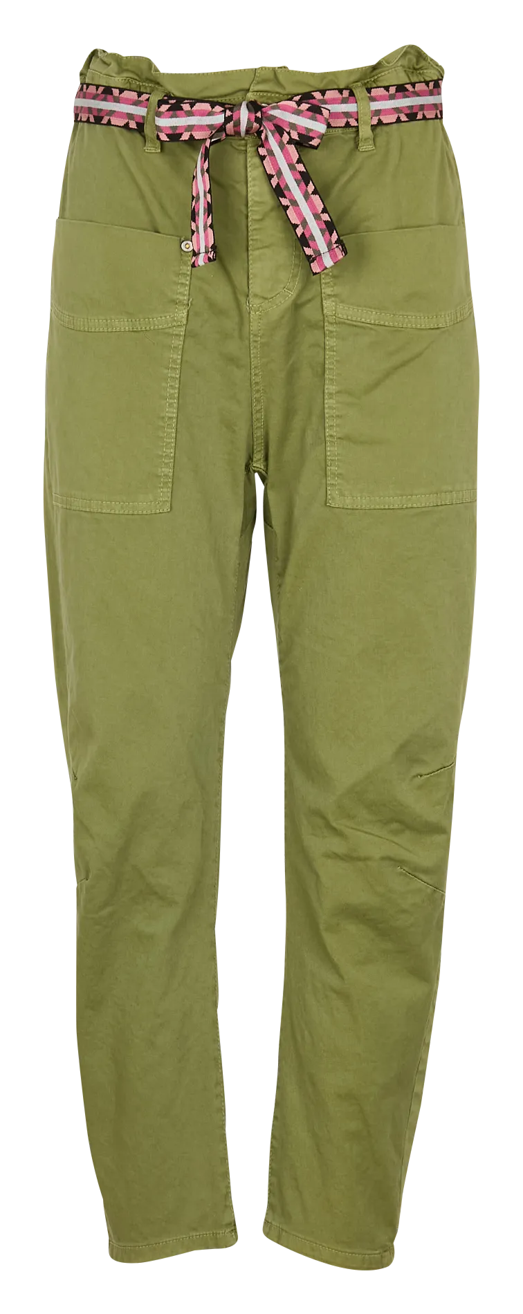 Pantalón de algodón mezclado recto en azul