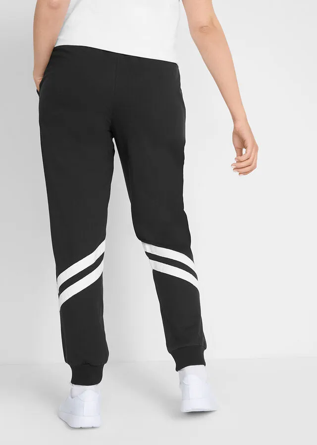 Pantalón de chándal con rayas Negro