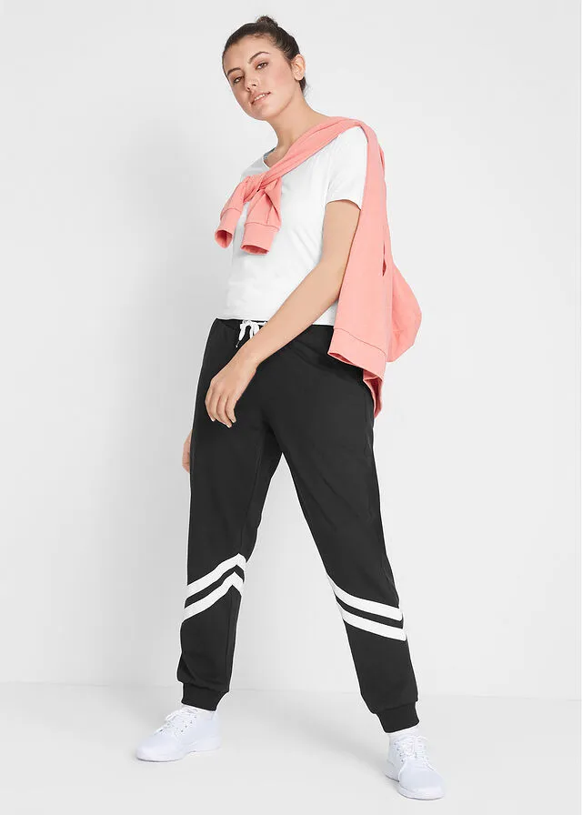 Pantalón de chándal con rayas Negro