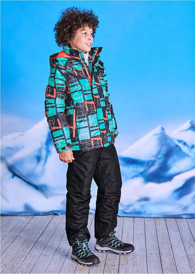 Pantalón de esquiar para niño Negro