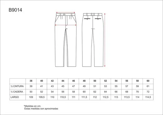 Pantalón de hombre, con cinturilla y con pinzas Marino