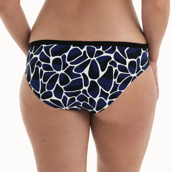 Parte de abajo Bikini Anita Blue Depths Mia 8328 Negro/Azul