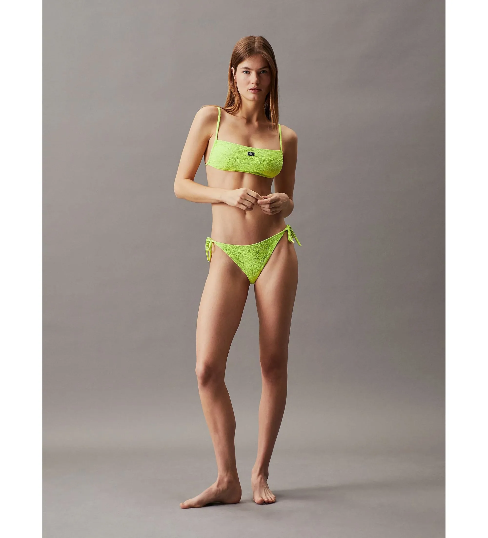Parte de abajo de bikini con lazadas lima
