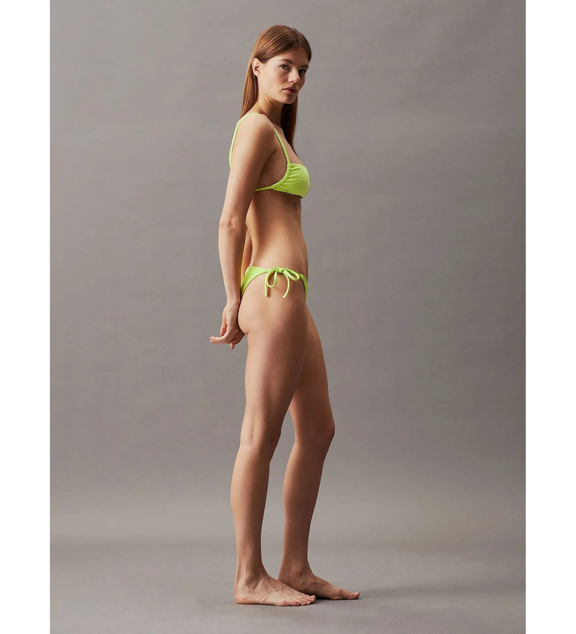 Parte de abajo de bikini con lazadas lima