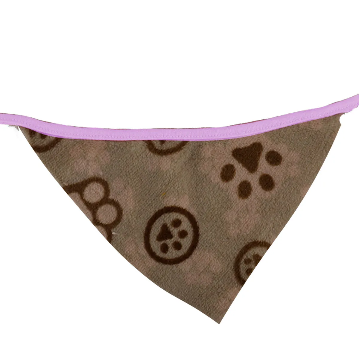Pashmina para Mascotas con Diseo de Huellitas, color Capuccino