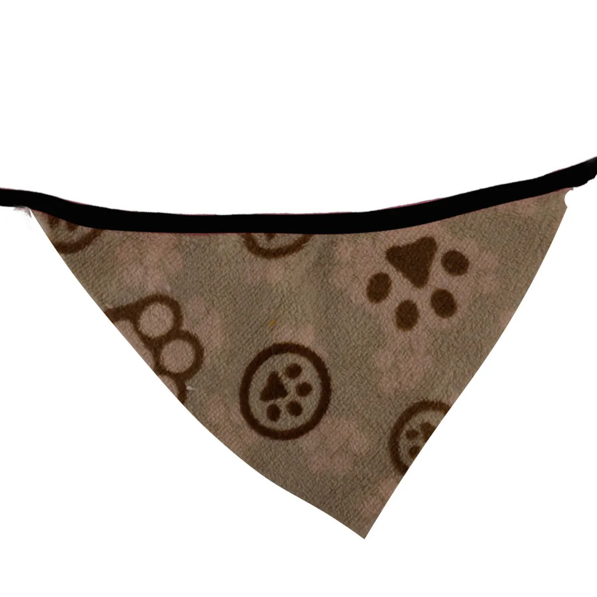 Pashmina para Mascotas con Diseo de Huellitas, color Capuccino
