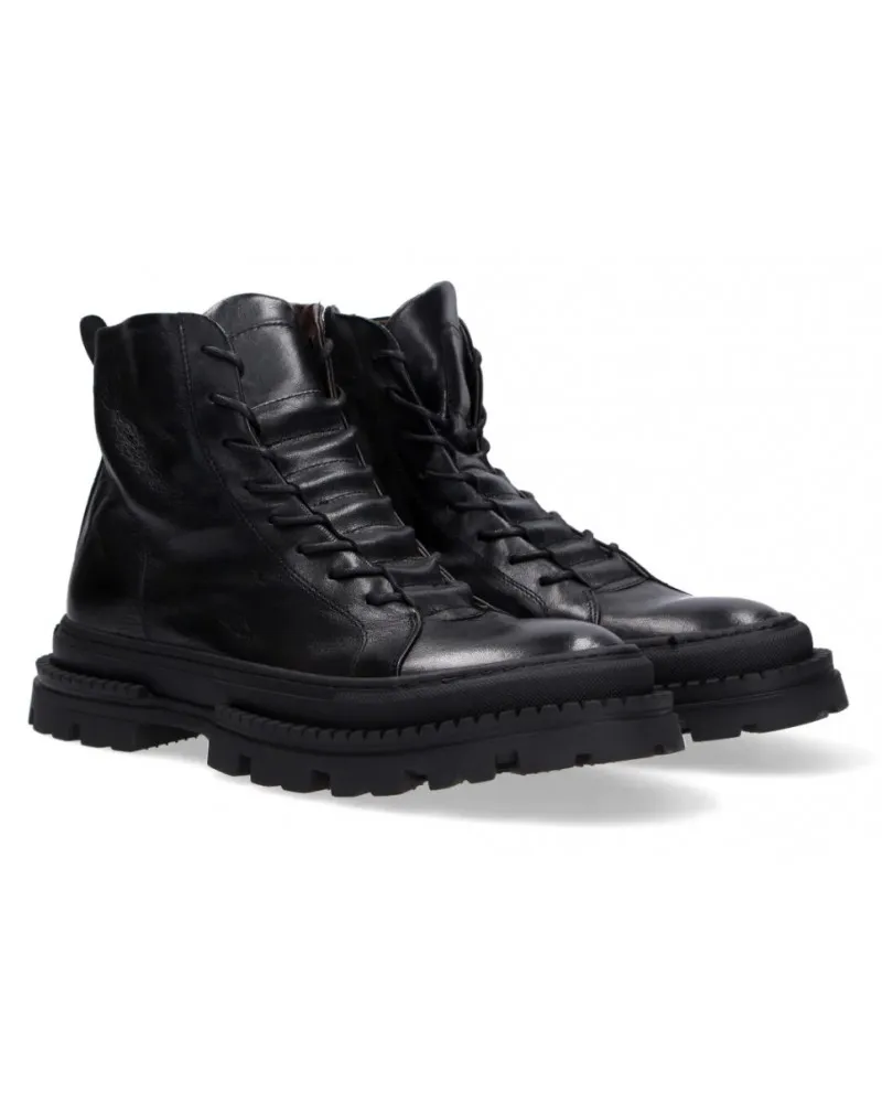 PAWELK'S  22807 NERO ANFIBIO EN CUERO MASCULINO