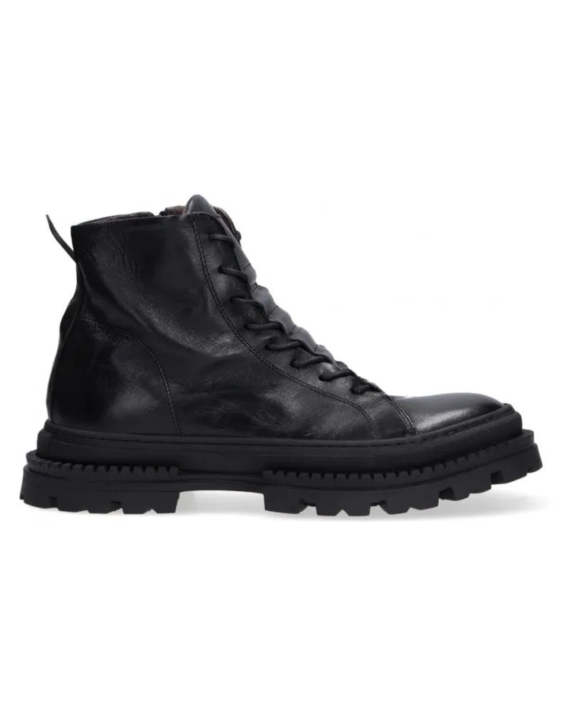 PAWELK'S  22807 NERO ANFIBIO EN CUERO MASCULINO