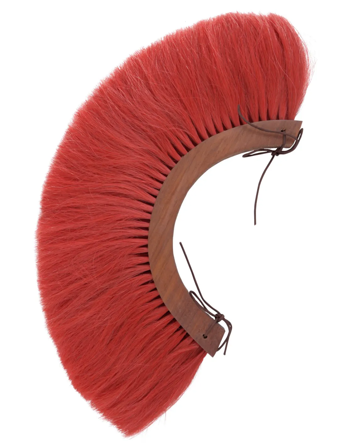 PENACHO EN MADERA PARA CASCO ROMANO  ROJO