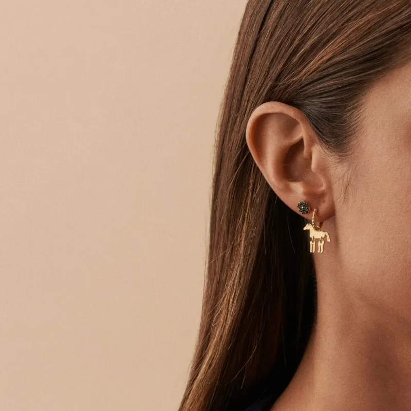 PENDIENTES AGATHA MINI TRéBOL PAVé 2380564658TU