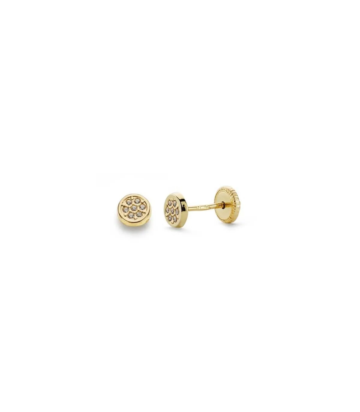 Pendientes de oro amarillo Katya 18 Ktes