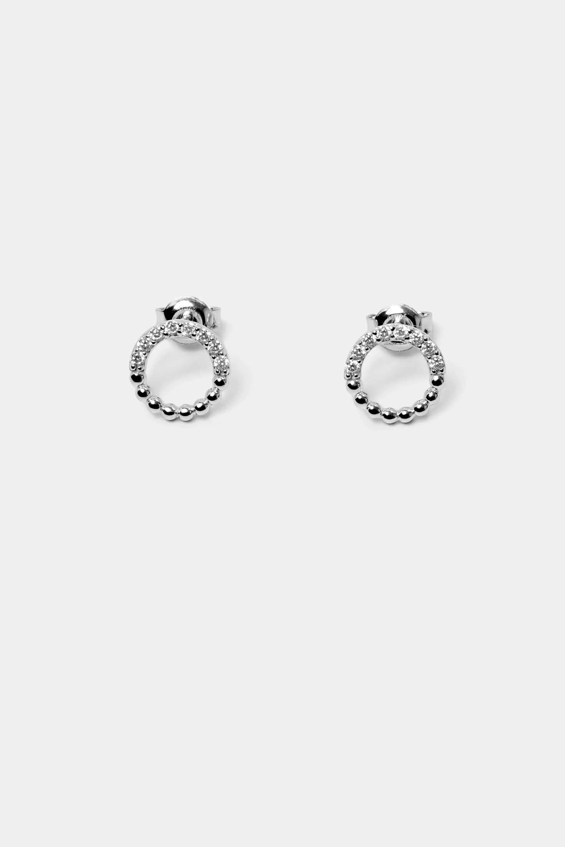 Pendientes de plata de ley con circonitas