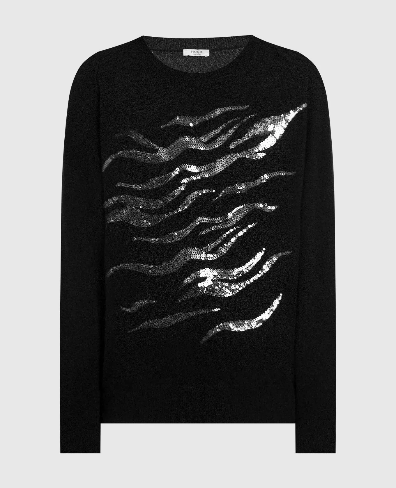Peserico Black jumper with sequins
