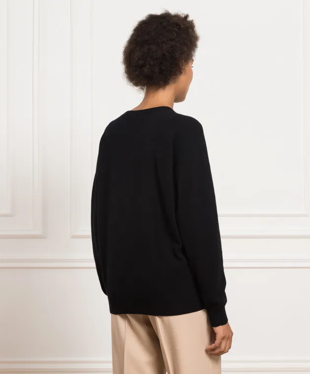 Peserico Black jumper with sequins