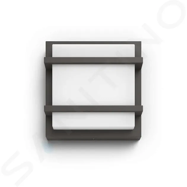 PHILIPS MYGARDEN  LUMINARIA LED DE PARED PARA EXTERIORES 19X19 CM, 2700 K, 12 W, ANTRACITA 915005554801