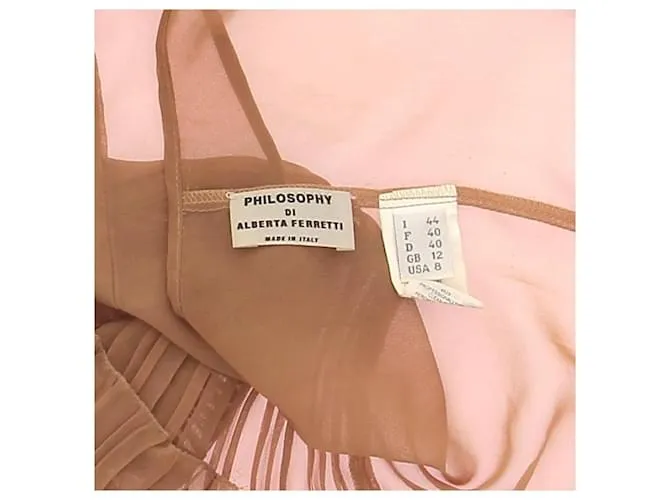Philosophy Di Alberta Ferretti FILOSOFÍA DE ALBERTA FERRETTI  Tops T.FR 40 Seda Beige 