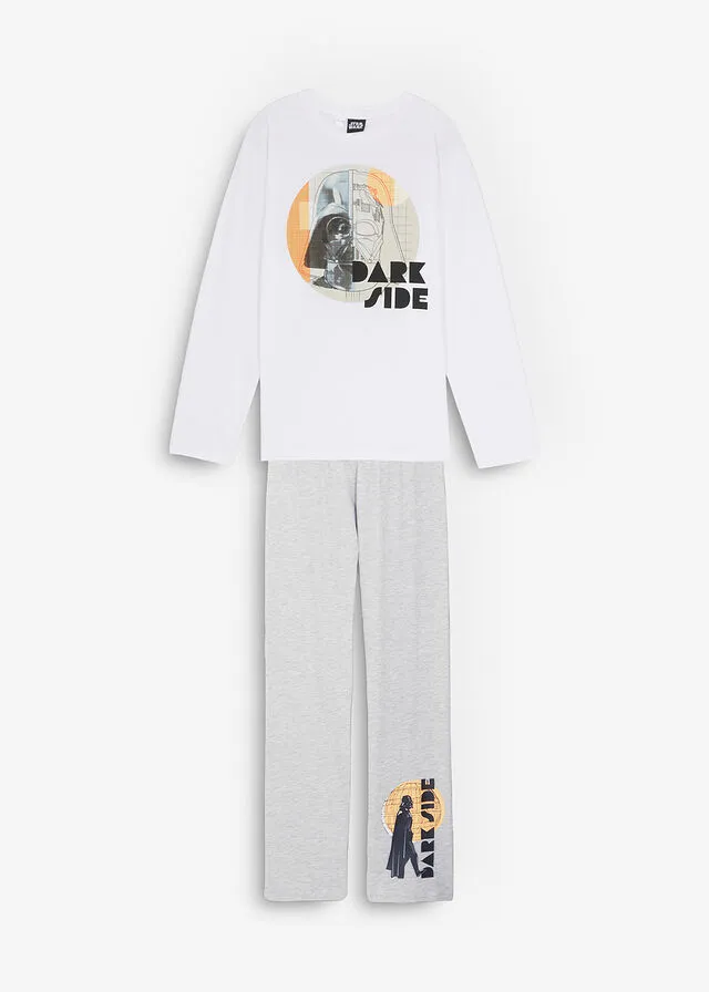 PIJAMA INFANTIL DE STAR WARS (2 PIEZAS) BLANCOGRIS CLARO