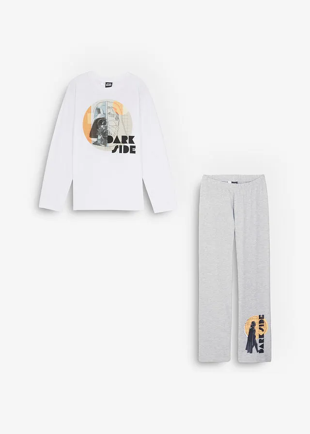 PIJAMA INFANTIL DE STAR WARS (2 PIEZAS) BLANCOGRIS CLARO
