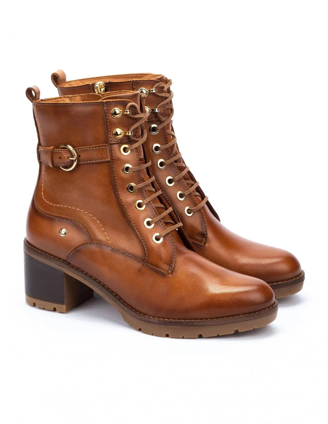 PIKOLINOS Botines Cordones Tacón Cuero