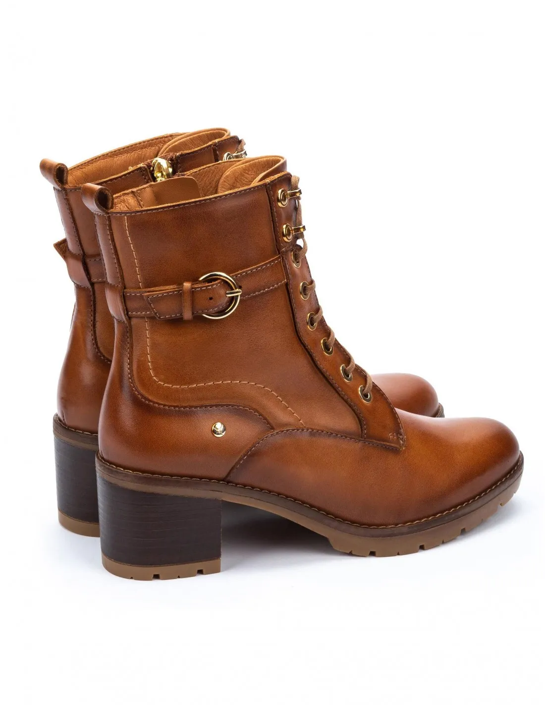PIKOLINOS Botines Cordones Tacón Cuero