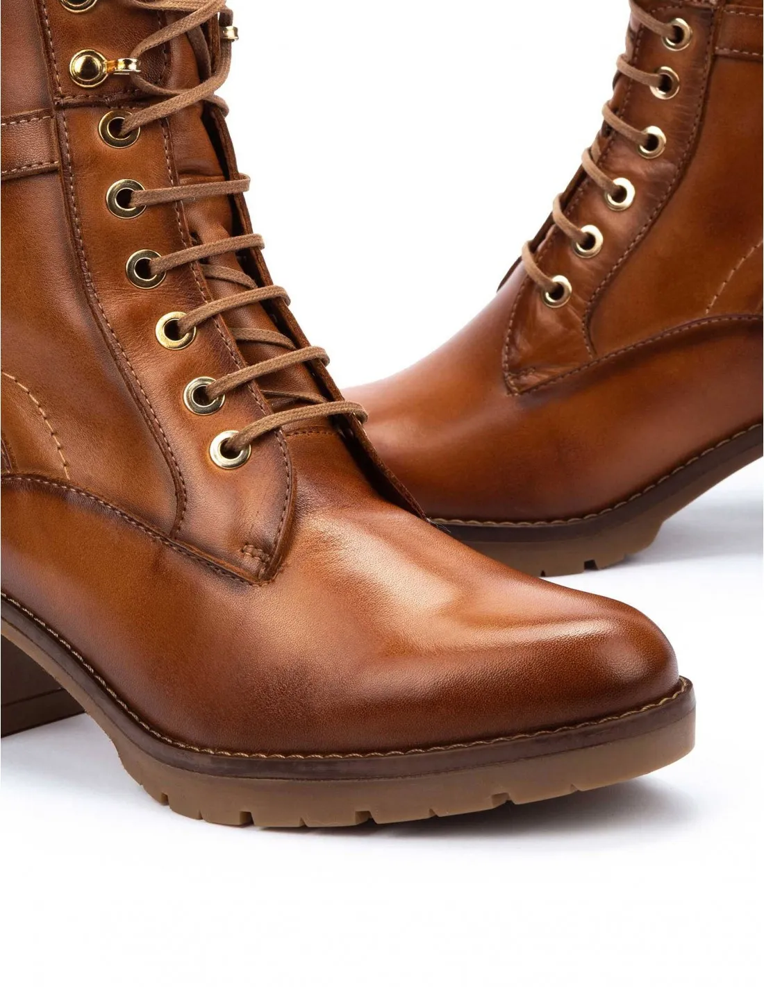 PIKOLINOS Botines Cordones Tacón Cuero