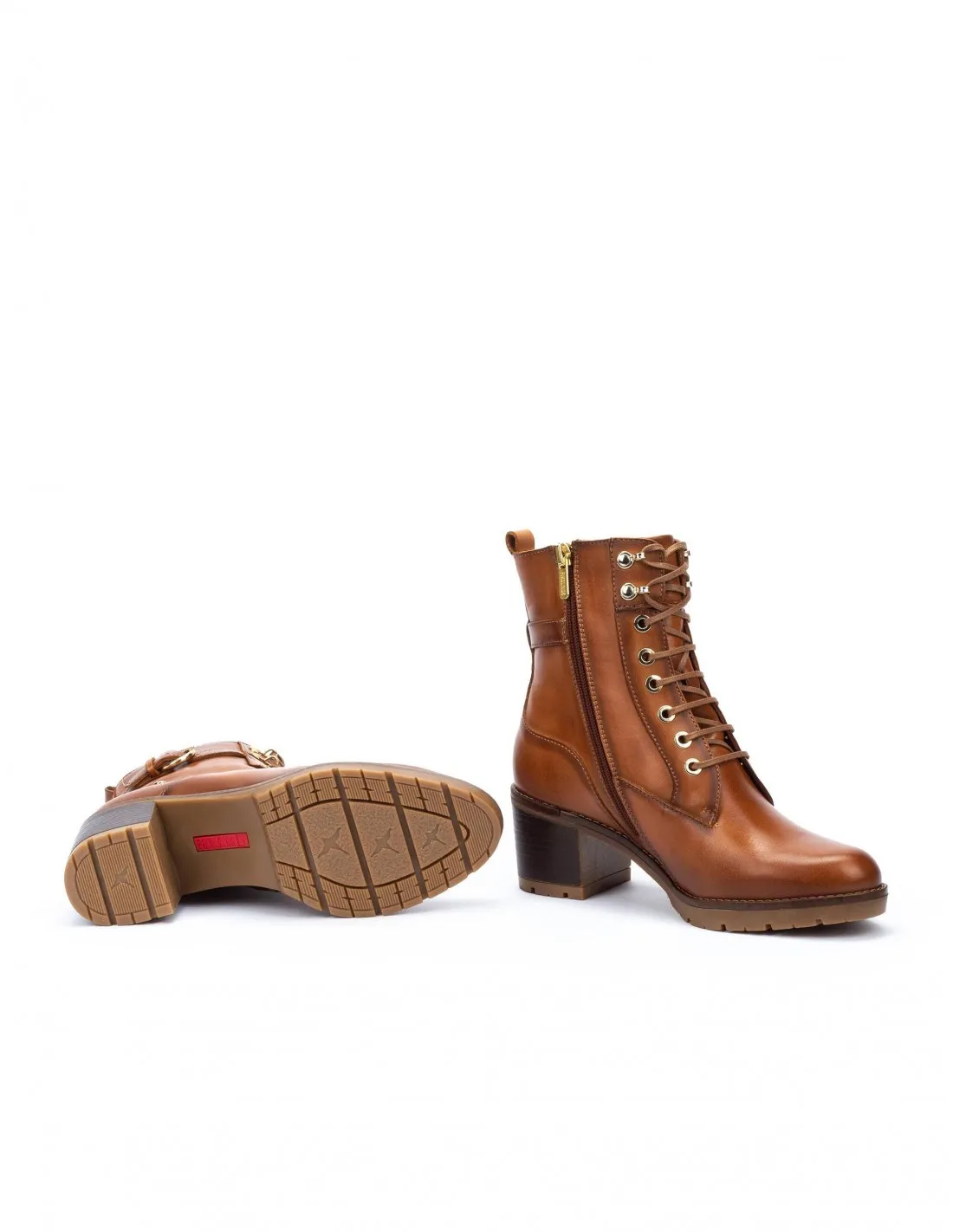 PIKOLINOS Botines Cordones Tacón Cuero
